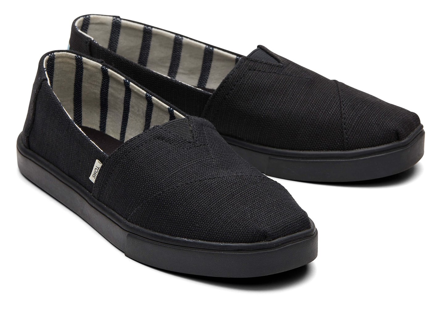 Toms Espadryle Damskie Czarne - Alpargata Cupsole Slip On - 52WMAPOHD